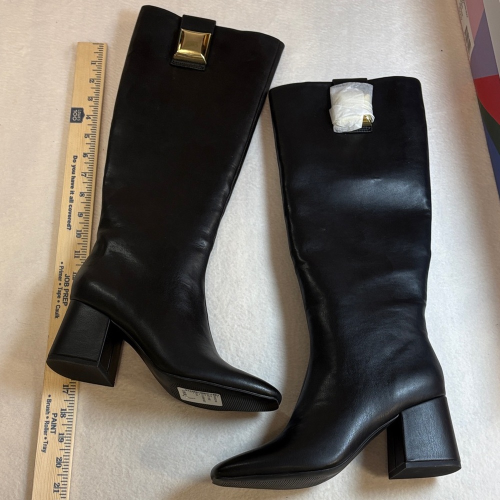 Katy Perry Collections Sleek Black Heeled Boots - Picture 8 of 12